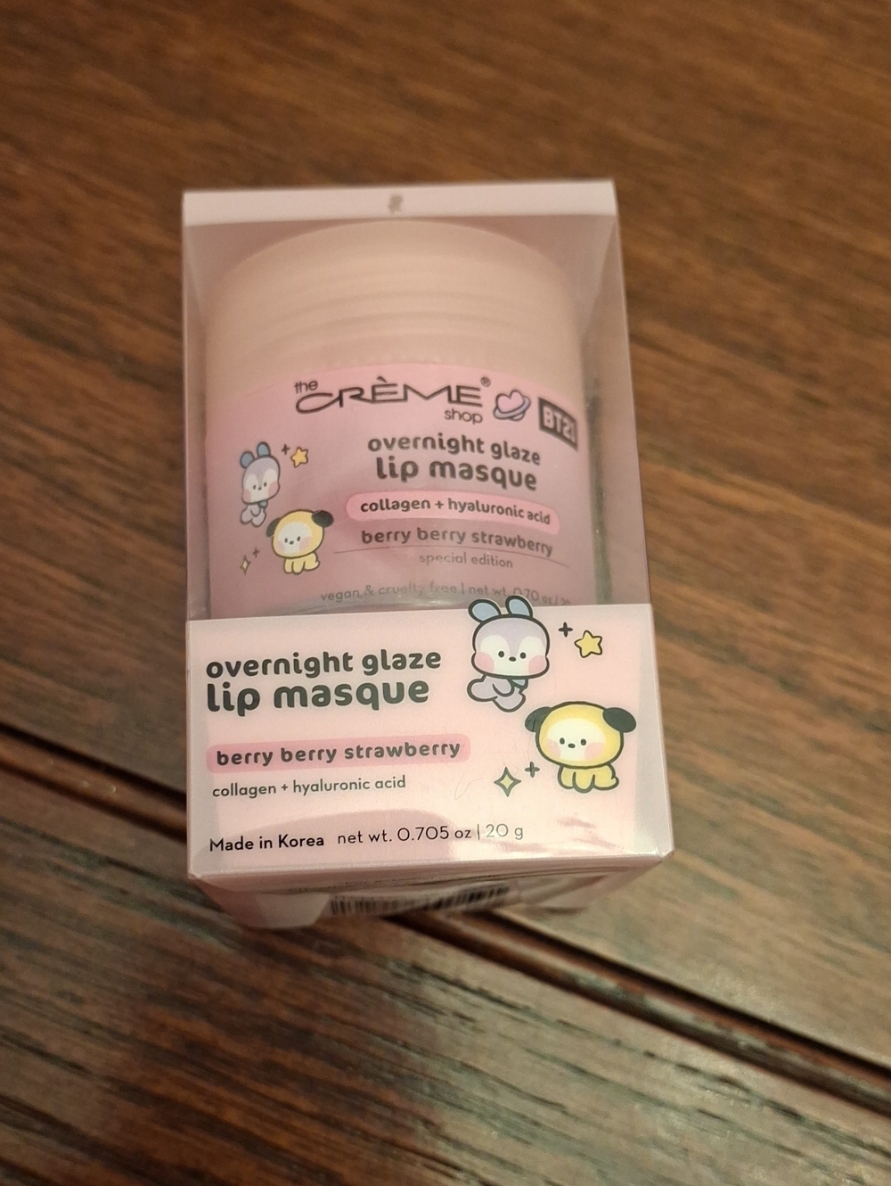 Overnight Glaze Lip Masque - Berry Berry Strawberry 20g New